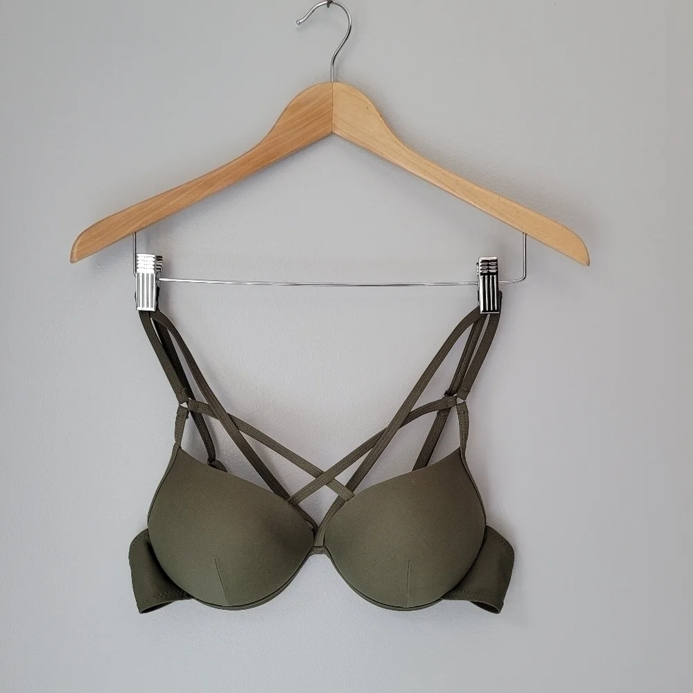 SHEIN Cut Front Bustier Bikini Set